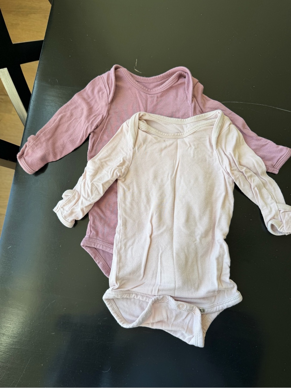 Long-Sleeve kyte baby - purple & Light purple 0-3month